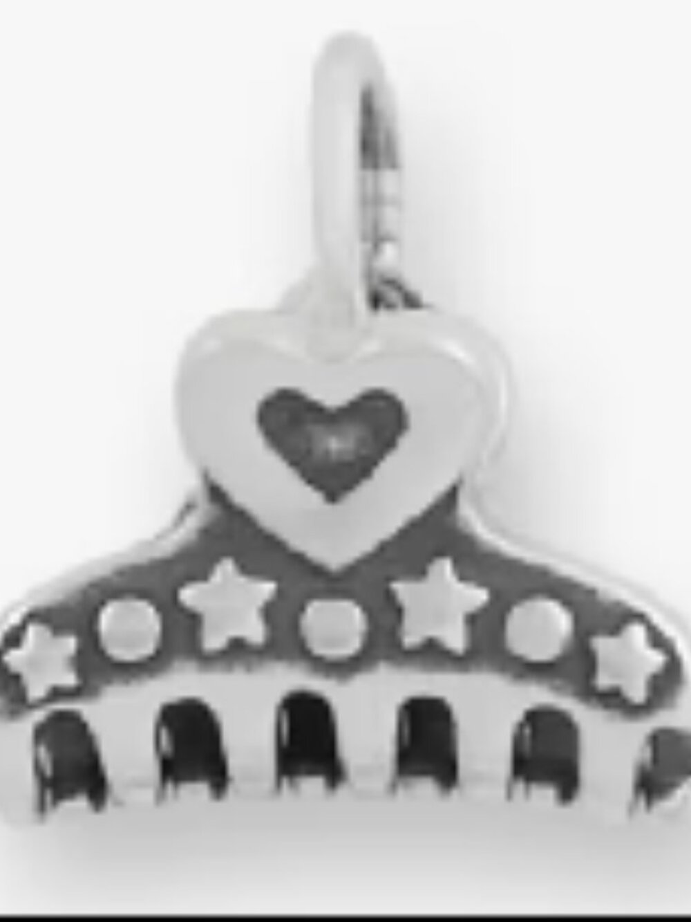 James Avery Heart Hair Clip Charm
